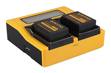 Patona 7645 NP-W126 Fujifilm Dual LCD USB Şarj Cihazı