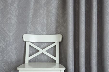 Massarelli Fon Perde Prizma Desen Açık Gri 1-2,5 Orta Sık Pile  