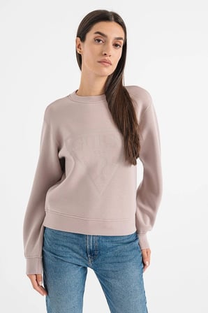 Guess Kadın Sweatshirt Deve Tüyü Uzun Kollu M Dokulu