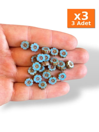 10gr Çek Cam Boncuk · Turkuaz - Cek Cam Boncuklar - 3 Adet Aynı Ürün, x3 Paket