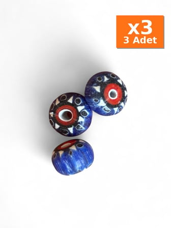 10gr Hint Cam Boncuk · Mavi - Hint Cam Boncuklar - 3 Adet Aynı Ürün, x3 Paket
