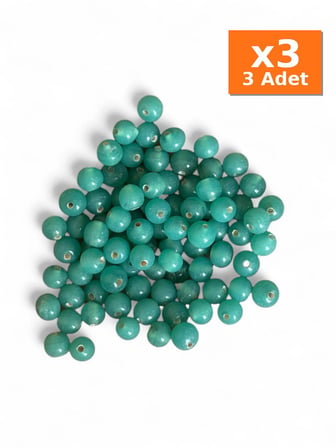 10gr Hint Cam Boncuk · Turkuaz - Hint Cam Boncuklar - 3 Adet Aynı Ürün, x3 Paket