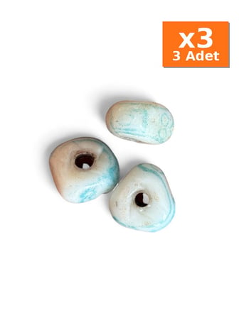 10gr Hint Cam Boncuk · Turkuaz - Hint Cam Boncuklar - 3 Adet Aynı Ürün, x3 Paket