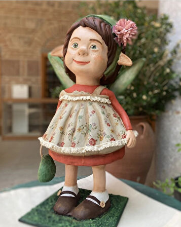 Elf Kız Çocuk Bahçe Biblo