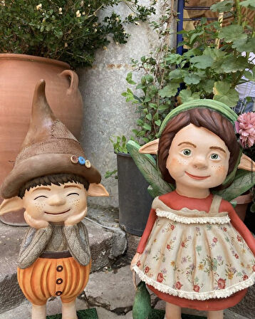 Elf Kız Çocuk Bahçe Biblo