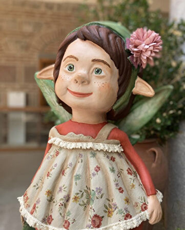 Elf Kız Çocuk Bahçe Biblo