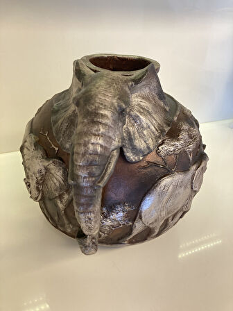 Fıllı Dekoratif Vazo