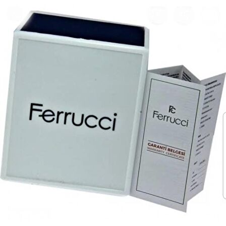 Ferrucci 1.Sınıf Çelik Zirkon Taşlı Şık Kadın Kol Saati 2 Yıl Garantili