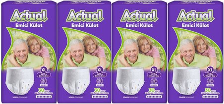 Actual Emici Külot Yetişkin Bezi XL - Extra Large - Ekstra Büyük (Islaklık Göstergeli) 120 Adet