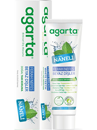 Agarta Doğal Diş Macunu 100ML Naneli (5 Li Set)