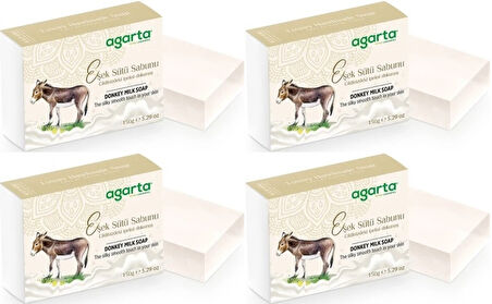 Agarta El Yapımı Doğal Sabun 150GR Eşek Sütü (4 Lü Set)
