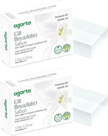 Agarta El Yapımı Doğal Sabun 150GR Cilt Beyazlatıcı (2 Li Set)