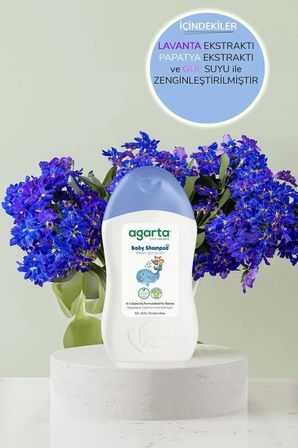Agarta Doğal Erkek Bebek Çocuk Şampuanı Saç ve Vücut 400 ML (2 Li Set)