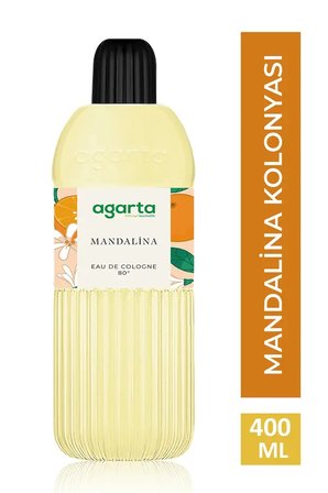 Agarta Kolonya 400 ML 80 Derece Pet Şişe (Mandalina-Aqua-Limon-Lavanta) (8 Li Karma Set)