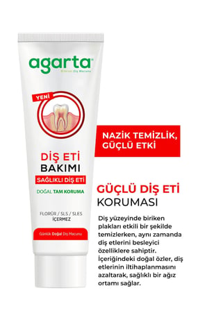 Agarta Doğal Tam koruma Diş Macunu 90 ML Diş Eti Bakımı & Plak Karşıtı (3 Lü Set)
