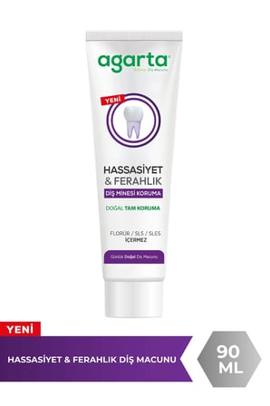 Agarta Doğal Tam koruma Diş Macunu 90 ML Hassasiyet & Ferahlık (3 Lü Set)