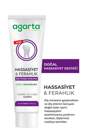 Agarta Doğal Tam koruma Diş Macunu 90 ML Hassasiyet & Ferahlık (3 Lü Set)
