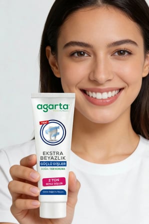 Agarta Doğal Tam koruma Diş Macunu 75 ML Ekstra Beyazlık & Diş Eti Bakımı 90 ML (Karma 2 Li Set)