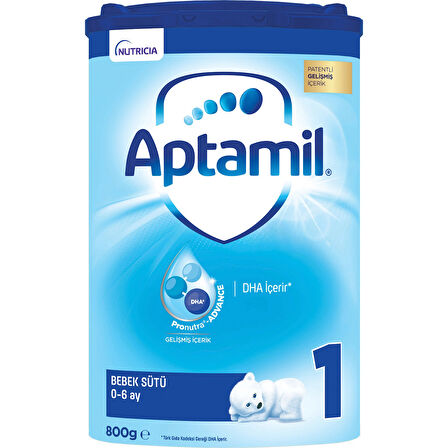 Nutrıcıa Aptamil 800GR Bebek Sütü No:1 (0-6 Ay) Doğumdan İtibaren (2 Li Set)