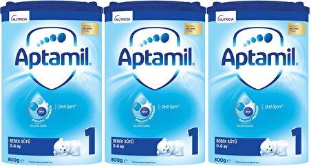 Nutrıcıa Aptamil 800GR Bebek Sütü No:1 (0-6 Ay) Doğumdan İtibaren (3 Lü Set)