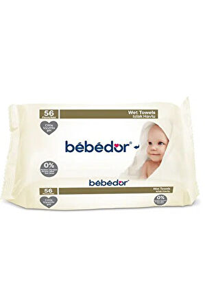 Bebedor Islak Havlu Mendil Klasik 56 Yaprak 4 Lü Set (224 Yaprak)