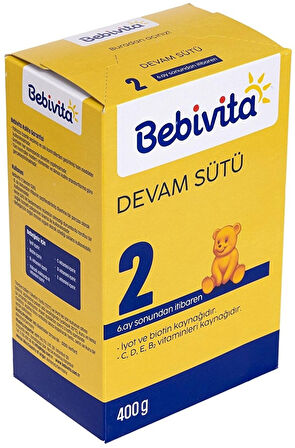 Bebivita Bebek Sütü 400GR No:2 (6-12 Ay) (4 Lü Set)