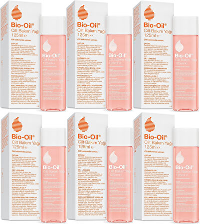 Bio-Oil Çatlak Oluşumunu Önleyici Cilt Bakım Yağı 125ML (Yeni Formül) (6 Lı Set)