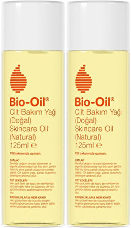 Bio-Oil %100 Natural Çatlak & Leke Karşıtı Nemlendirici Doğal Cilt Bakım Yağı 125ML (2 Li Set)