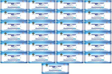 BlueWhite Yetişkin Hasta Perine Bölgesi Temizleme Mendil-Havlusu (25 li set) 50 Yaprak Hijyenik