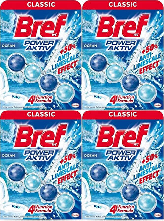 Bref Power Aktiv Klozet Bloğu Okyanus Kokulu  (4 Lü Set) (4PK*1)