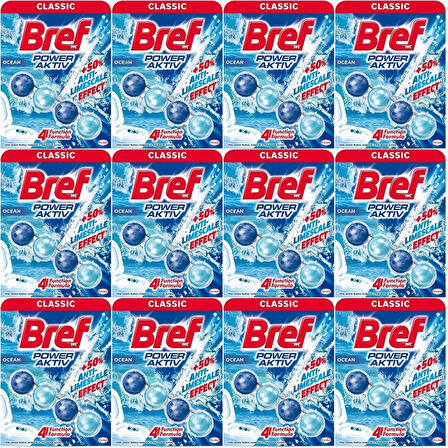 Bref Power Aktiv Klozet Bloğu Okyanus Kokulu  (12 Li Set) (12PK*1)