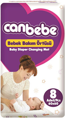 Canbebe Bebek Bakım Örtüsü Alt Açma 48 Adet (6Pk*8)