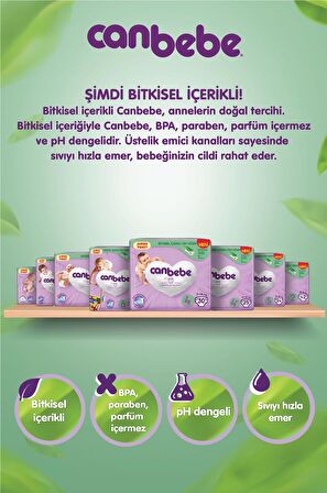 Canbebe Bebek Bezi Beden:5 (11-18Kg) Junior 80 Adet Ekonomik Fırsat Pk