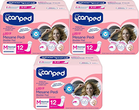 Canped Mesane Pedi Ultra M - Medium - Orta 36 Adet (3PK*12)