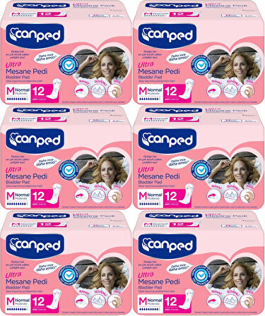 Canped Mesane Pedi Ultra M - Medium - Orta 72 Adet (6PK*12)