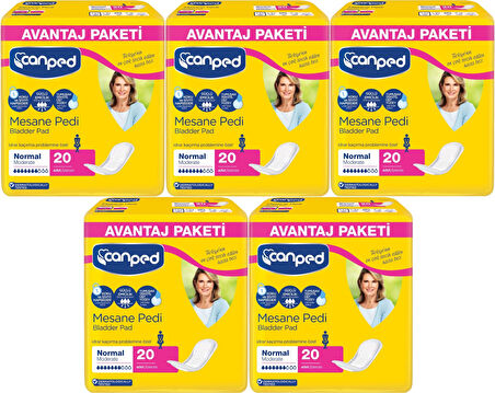 Canped Mesane Pedi Avantaj Pk Klasik M-Orta Boy Normal 100 Adet