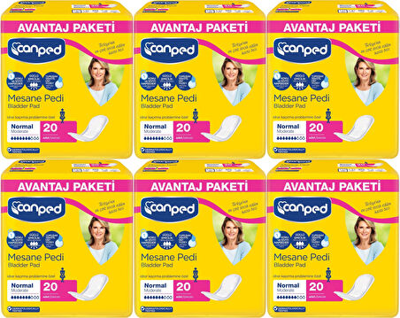 Canped Mesane Pedi Avantaj Pk Klasik M-Orta Boy Normal 120 Adet