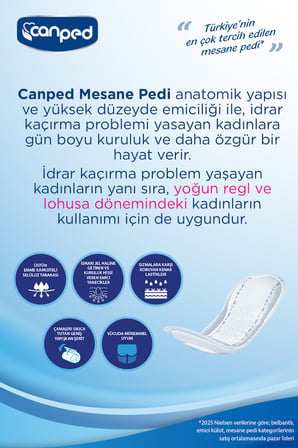Canped MESANE PEDİ 20 Lİ LARGE (L) 9 ADET