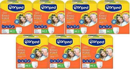 Canped Emici Külot Hasta Bezi M - Orta 63 Adet (7PK*9)