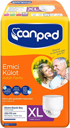 Canped Emici Külot Hasta Bezi XL-Extra Large Büyük Adet 84 (12PK*7)