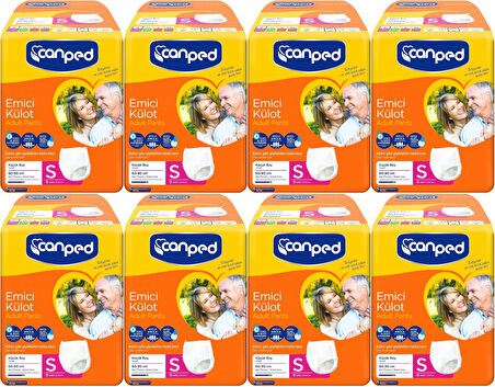 Canped Emici Külot Hasta Bezi S-Küçük Small 72 Adet (8PK*9)