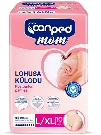 Canped Mom Lohusa Külodu - Külot Bez L - Large - Büyük / XL - Extra Large - 40 Adet (4PK*10)