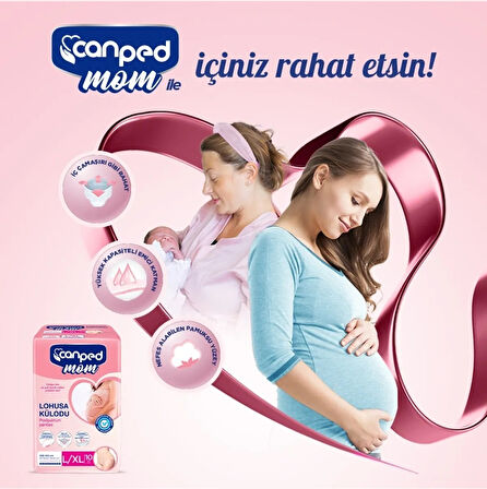 Canped Mom Lohusa Külodu - Külot Bez L - Large - Büyük / XL - Extra Large - 40 Adet (4PK*10)