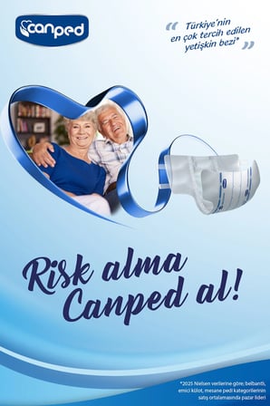 Canped Yetişkin Bezi Bel Bantlı Tekstil Yüzey XL - Ekstra Large - Extra Large 207 Adet
