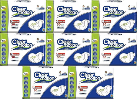 Clearmotion Yetişkin Hasta Bezi Bel Bantlı L - Büyük - Large 240 Adet (8PK*30)