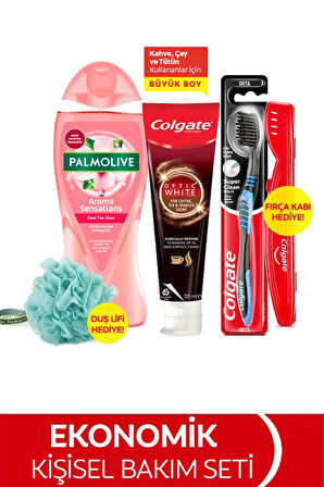 Mandaş Colgate & Palmolive Avantaj PK (Diş Macunu 125ML+Diş Fırçası+Saklama Kabı+Duş Jeli 750ML+Banyo Lifi)