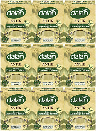 Dalan Antik Defneli Zeytinyağı Sabunu 900GR (9 Lu Set)