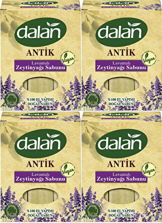 Dalan Antik Defneli Zeytinyağı Sabunu 900GR Lavantalı (4 Lü Set)