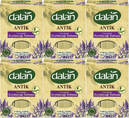 Dalan Antik Defneli Zeytinyağı Sabunu 900GR Lavantalı (6 Lı Set)