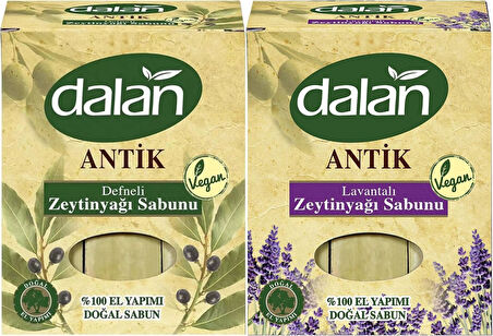 Dalan Antik Defneli Zeytinyağı Sabunu 900GR (Klasik & Lavantalı) (Karma 2 Li Set)